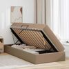 vidaXL Aufbewahrungsbett mit Matratze 2 pcs Cappuccino Leder 3399595 Bild 4