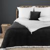 Decke Acryl Wohndecke 29 C 220x240 cm silber schwarz Bild 2