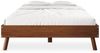 IDIMEX Futonbett KARRI, modernes Massivholzbett 140x200cm ohne Kopfteil Kastanien farben Bild 2