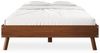 IDIMEX Futonbett KARRI, modernes Massivholzbett 140x200cm ohne Kopfteil Kastanien farben Bild 4