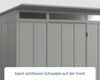 Hörmann Ecostar Metall-Gerätehaus Elegant mit Pultdach Typ 2, 238x238 cm , graualuminium, 5,7 m²,1-flüglige Tür Bild 4