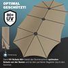 Kingsleeve Sonnenschirm, UV Schutz 80+ Schutzhülle XXL Aluminium Kurbel Wasserabweisend, taupe, 460 x 270 x 240 cm Bild 5