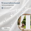 Sunicol Outdoorvorhang Transparent spritzwassergeschützt Außenvorhang mit Ösen Gardinen (1 St), Voile Sichtschutz für Pavillon Terrasse Pergola Balkon Garten Bild 3