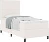 vidaXL Boxspringbett Creme und Weiß 100 x 200 cm Cordstoff 3337545 Bild 3