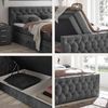 ED Lifestyle Cashfield 8 Boxspringbett Holzwerkstoff/Tonnentaschenfederkern H2 180x200 cm Anthrazit Bild 4