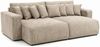 Kaiser Möbel Schlafsofa, Cordstoff Poso, PIANO DOUBLE, Große Liegefläche, Tiefe Sitzfläche, Cordstoff mit markanter Struktur Bild 2