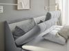 Boxbett >ATLANTIS 6< Liegefläche 180x200 cm, Bezug in grey - 185x102x240cm (BxHxT) Bild 4