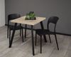 Bistrotisch Eirene 70x70x75 schwarz matt/eiche sägerau 14494 Bild 2