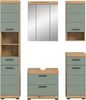 Xonox Scout Badkombination (B/H/T: 164x191x34 cm) in Salbei und Artisan Eiche Nachbildung Bild 2