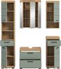 Xonox Scout Badkombination (B/H/T: 164x191x34 cm) in Salbei und Artisan Eiche Nachbildung Bild 3