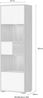 OTTO home Glasvitrine Stela (H/B/T): 193,6/62,1/40,6cm) mit Push-to-open und Soft-Close-Funktion Bild 3