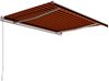 vidaXL Einziehbare Markise Handbetrieben 400 x 300 cm Orange und Braun 3051216 Bild 2
