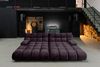 KAWOLA Big Sofa VIVIEN Velvet purple 85 x 178 x 296 cm Bild 4