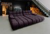 KAWOLA Big Sofa VIVIEN Velvet purple 85 x 178 x 296 cm Bild 2