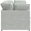 vidaXL Modulares Sofa mit Kissen Samt Hellgrau 3321249 Bild 5