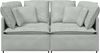 vidaXL Modulares Sofa mit Kissen Samt Hellgrau 3321249 Bild 4