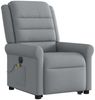 vidaXL Elektrischer Massagesessel mit Aufstehhilfe Hellgrau Stoff 3303344 Bild 4