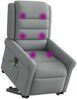 vidaXL Elektrischer Massagesessel mit Aufstehhilfe Hellgrau Stoff 3303344 Bild 2