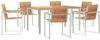 vidaXL Garten Essgruppe 7 pcs Massives Teakholz und Edelstahl 3334824 Bild 2