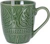 Koopman Tasse Kaffeetasse Teetasse Becher Motiv 390ml Keramik 6er Set, 6-tlg, Keramik, je Farbe 2 Stk, Braun, 390ml je Tasse, Grün, Beige Bild 3