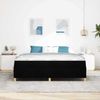 vidaXL Bettrahmen mit Matratze Schwarz 180 x 200 cm Stoff 3398957 Bild 3