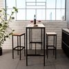 Bartisch-Set Fyrk Antikholz 120 x 50 cm mit 2 Barhockern Vicco Bild 5
