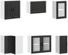 vidaXL 11-tlg. Küchenschrank-Set Porto Schwarz Holzwerkstoff 3314902 Bild 5