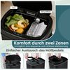 68 L Automatischer Mülleimer mit Sensor & Dual-Zonen Intelligenter Abfalleimer Schwarz Bild 3