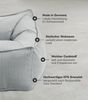 mokebo Sitzsack Der Lümmel (aus Cordstoff), gemütlicher Cordsessel oder Armlehnensessel in Grau Bild 3