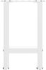 vidaXL Couchtischbeine Weiß 2 Stk. 38x(42-43) cm Stahl 4013277 Bild 5