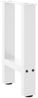 vidaXL Couchtischbeine Weiß 2 Stk. 38x(42-43) cm Stahl 4013277 Bild 4