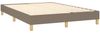 vidaXL Boxspringbett mit Matratze Taupe 140x190 cm Stoff 3130269 Bild 4
