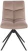 HOME DELUXE Esszimmerstuhl drehbar Samt NODA – 8er Set Hellbraun Bild 4
