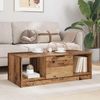 vidaXL Couchtisch mit Schubladen Altholz 102 x 50 x 36cm Holzwerkstoff 880519 Bild 4