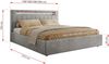 Polsterbett GOLD 5 CLASSIC 160 x 200 cm mit LED-Beleuchtung & Bettkasten, Doppelbett inkl. Lattenrost, Metall-Lift-System & Stauraum, Foam Matratze - Hellgrau Velvet - MIRO LUX Bild 4