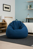 AD.CON Sitzsack mit ECO Füllung, Marineblau, 80 x 90 x 50 185L, Styropor-Regranulat Bild 5