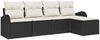 vidaXL Gartensofa-set 5 pcs Schwarz Poly-Rattan 3345997 Bild 2