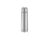 reer 'PURE' Isolier-Flasche mit integriertem Becher, Edelstahl Silber, 450ml Bild 1