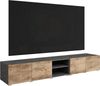 OTTO home Lowboard Denver 250 cm für bis zu 98-Zoll TVs - Weltmeisterschaft im XXL Format, Wahlweise mit oder ohne offenes Fach in der Mitte Bild 4