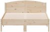 vidaXL Massivholzbett ohne Matratze 135x190 cm Kiefernholz 842606 Bild 4