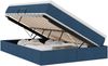 vidaXL Aufbewahrungsbett mit Matratze Blau 140 x 200 cm Polyester 3370235 Bild 2