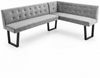 Jiexi Eckbank Ecksofa mit ausziehbarem Esstisch und Bank 180/228cm dickes Sitzkissen Bild 1