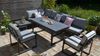 Ecklounge Santorini XL + großer 160x80 cm Tisch höhenverstellbar + 2 Lounge Sessel Bild 4