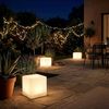 Spetebo LED Solarleuchte LED Solar Kugel mit Erdspieß - 30 cm - Garten Deko, Solar betrieben, LED fest integriert, warm weiß, mit IP67 Wasserschutz Bild 3