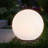 Spetebo LED Solarleuchte LED Solar Kugel mit Erdspieß - 30 cm - Garten Deko, Solar betrieben, LED fest integriert, warm weiß, mit IP67 Wasserschutz Bild 5