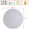 Spetebo LED Solarleuchte LED Solar Kugel mit Erdspieß - 30 cm - Garten Deko, Solar betrieben, LED fest integriert, warm weiß, mit IP67 Wasserschutz Bild 4