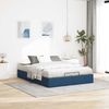 vidaXL Ottoman-Bett ohne Matratze Blau 140x200 cm Stoff 3310888 Bild 3
