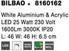 Nova Luce 8160162 BILBAO LED Deckenleuchte 2-flammig 3000K Weiss Bild 5