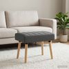 vidaXL Kanalgepolsterte Bank Dunkelgrau 60 x 40 x 45 cm Stoff 42038460 Bild 4