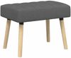 vidaXL Kanalgepolsterte Bank Dunkelgrau 60 x 40 x 45 cm Stoff 42038460 Bild 2